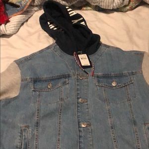 BRAND NEW TOMMY HILFIGER DENIM FLEECE JACKET